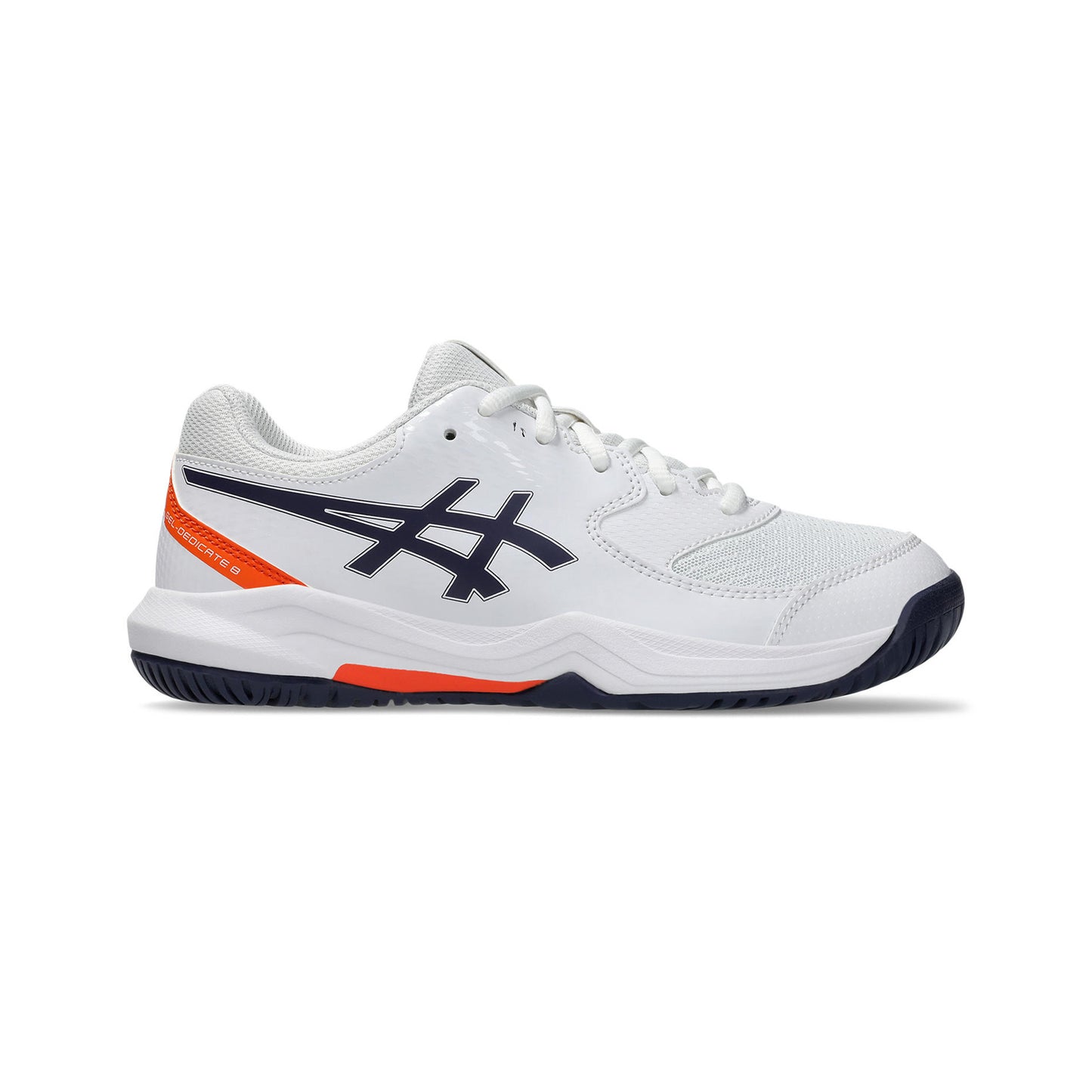 ASICS Gel-Dedicate 8 GS Allcourt schoen Kinderen - wit, donkerblauw