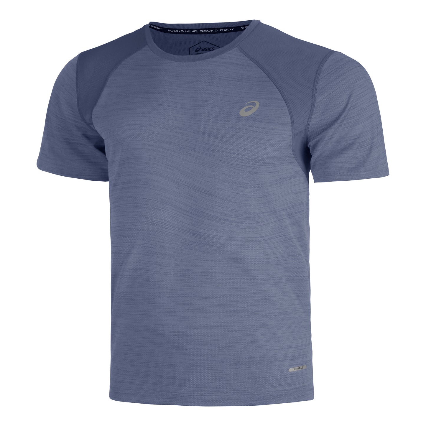 ASICS Road Maillot de course Hommes - gris, bleu