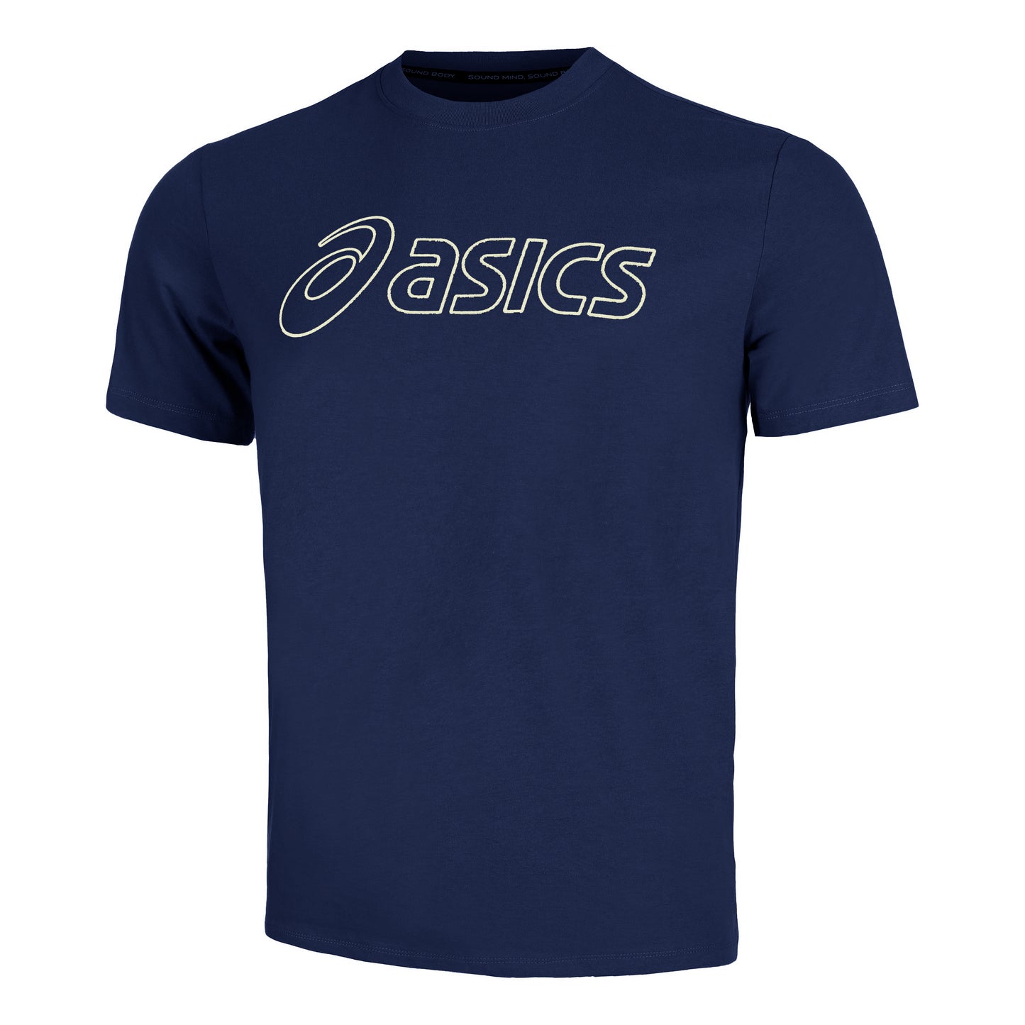 ASICS Logo T-shirt Hommes - bleu foncé,