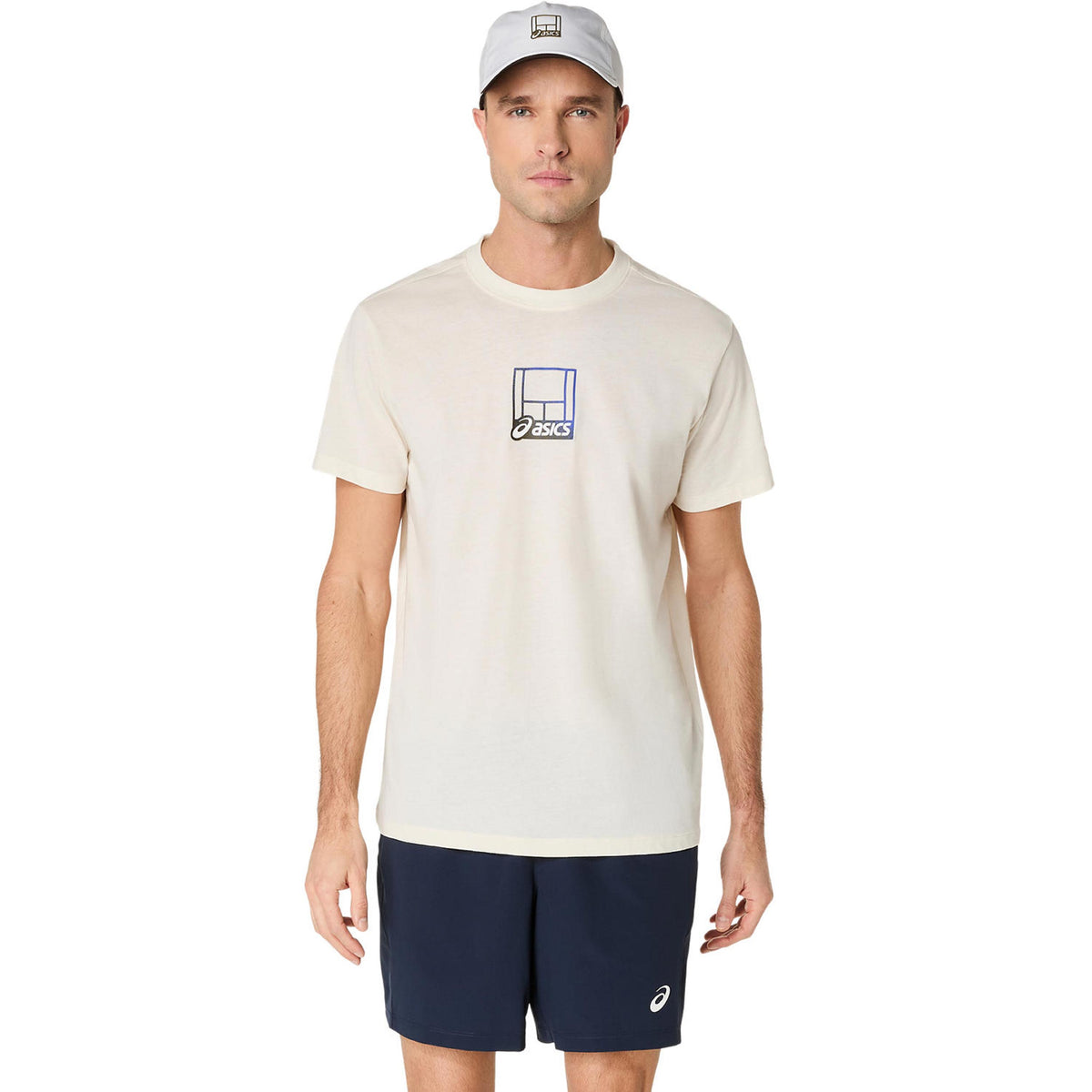 ASICS Court Core Graphic T-shirt Heren-crème
