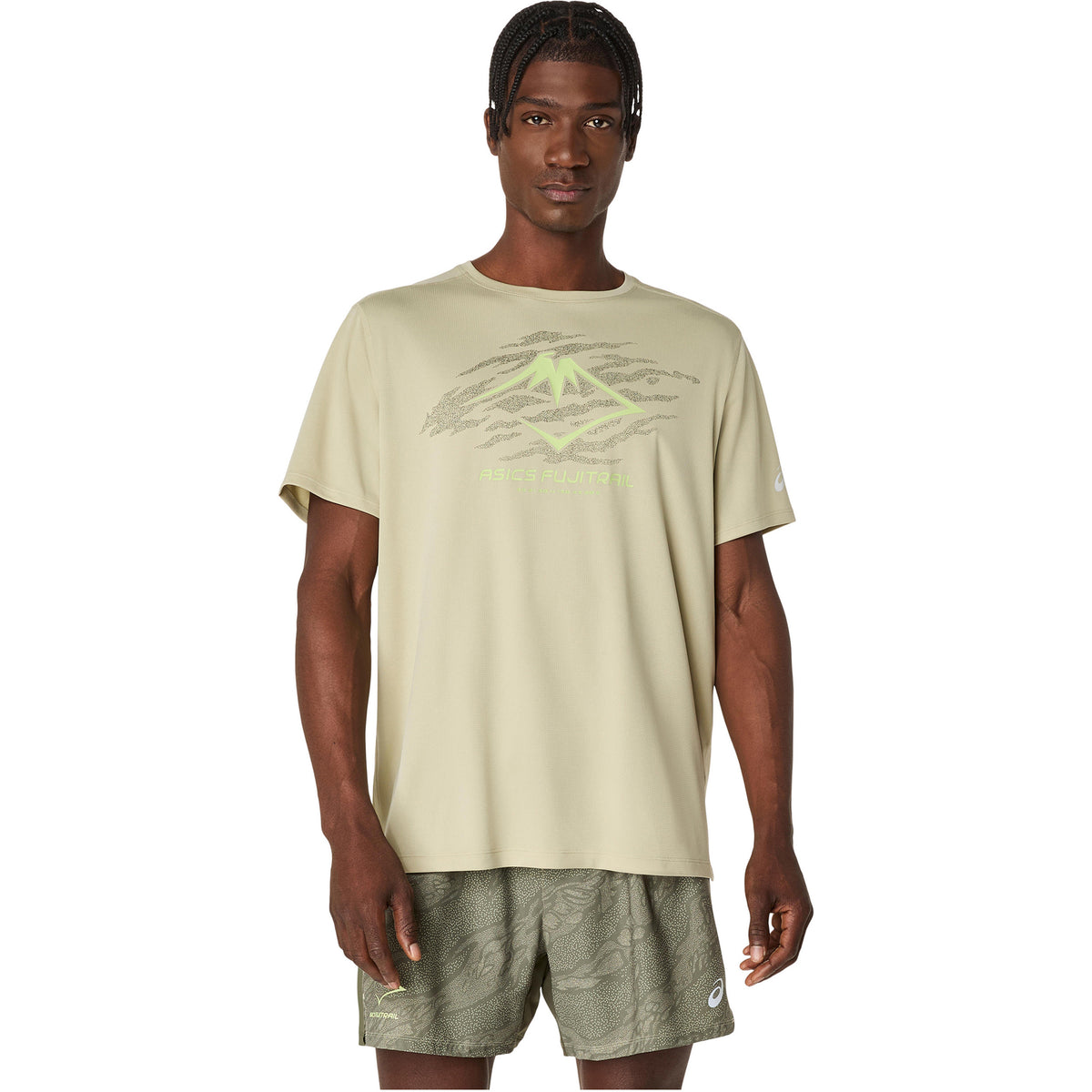 ASICS Fujitrail Logo Hardloopshirt Heren-Groen