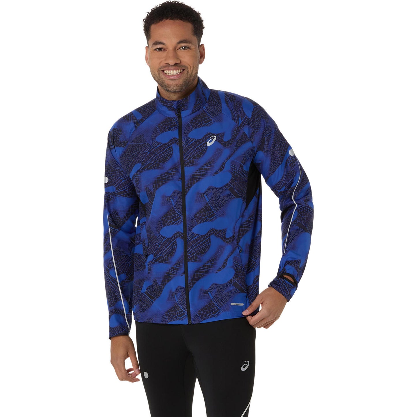 ASICS Road Lite-Show Packable Hardloopjas Heren-Zwart,Donkerblauw