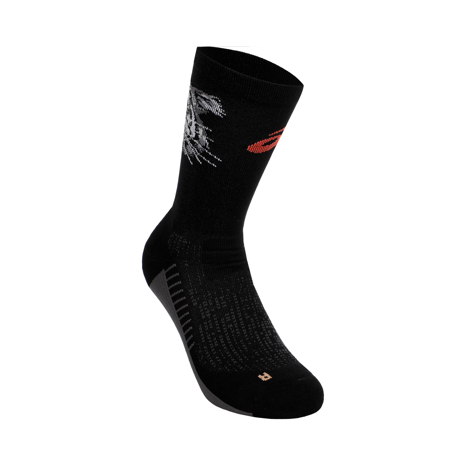 ASICS Performance Run Crew Chaussettes De Running-Noir,Orange