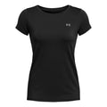 Heatgear T-shirt Dames - zwart, zilver