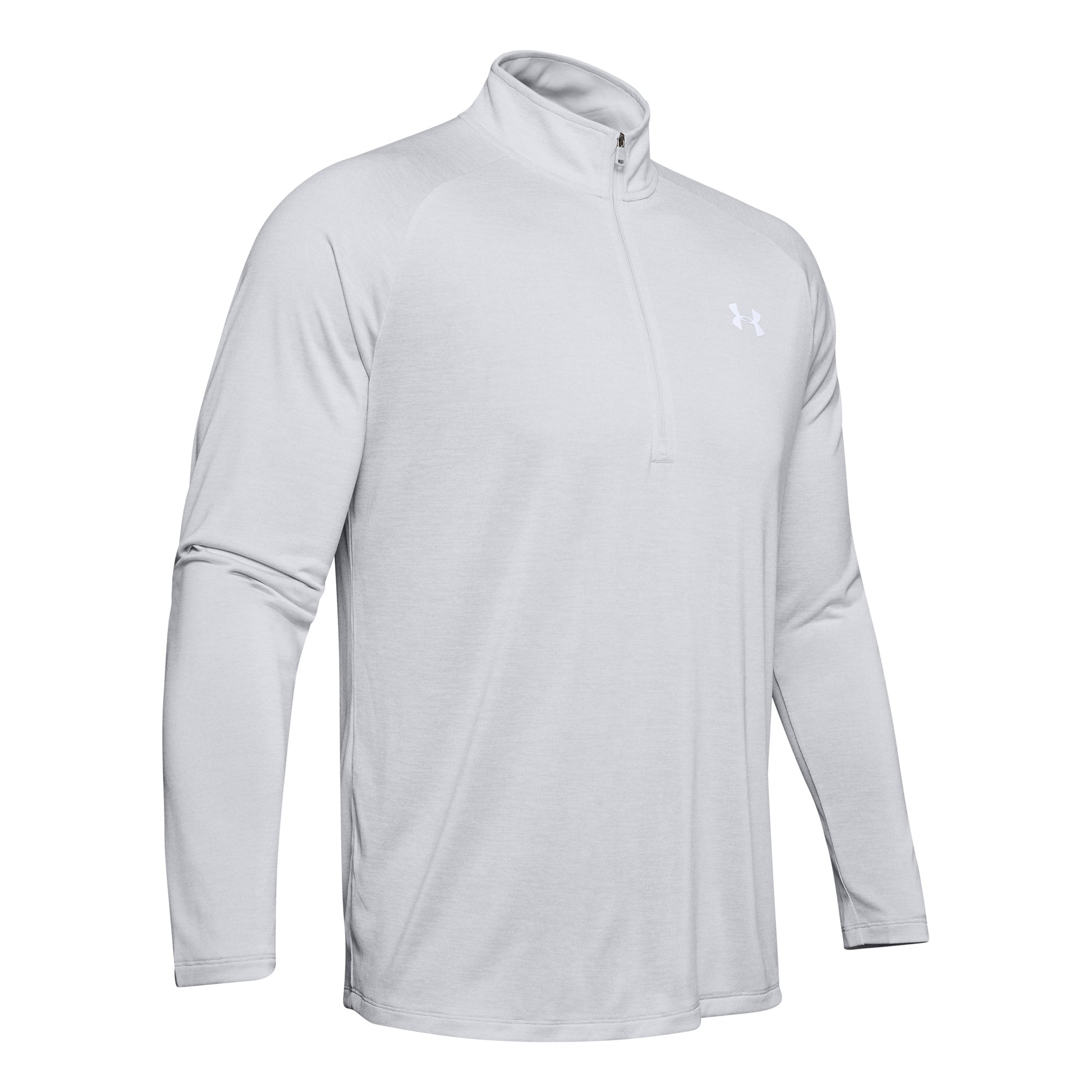 Under Armour Tech 2.0 Half-Zip Longsleeve Heren-Lichtgrijs,Grijs