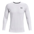Heatgear Fitted Longsleeve Heren - wit,