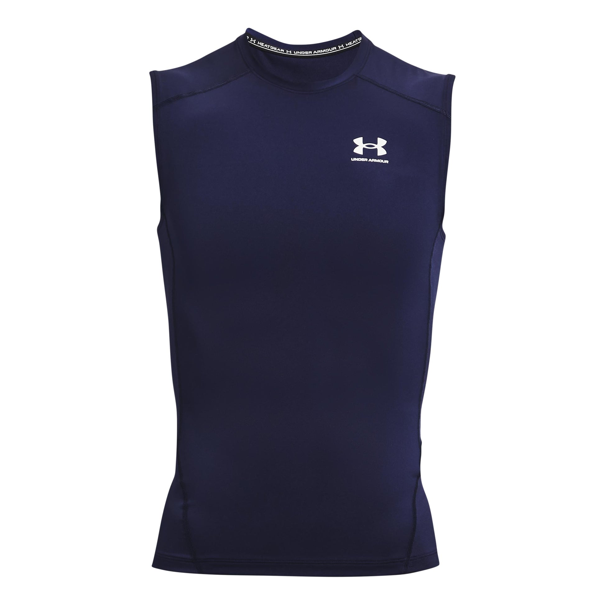 Under Armour Heatgear Comp Tanktop Heren-Donkerblauw,Wit