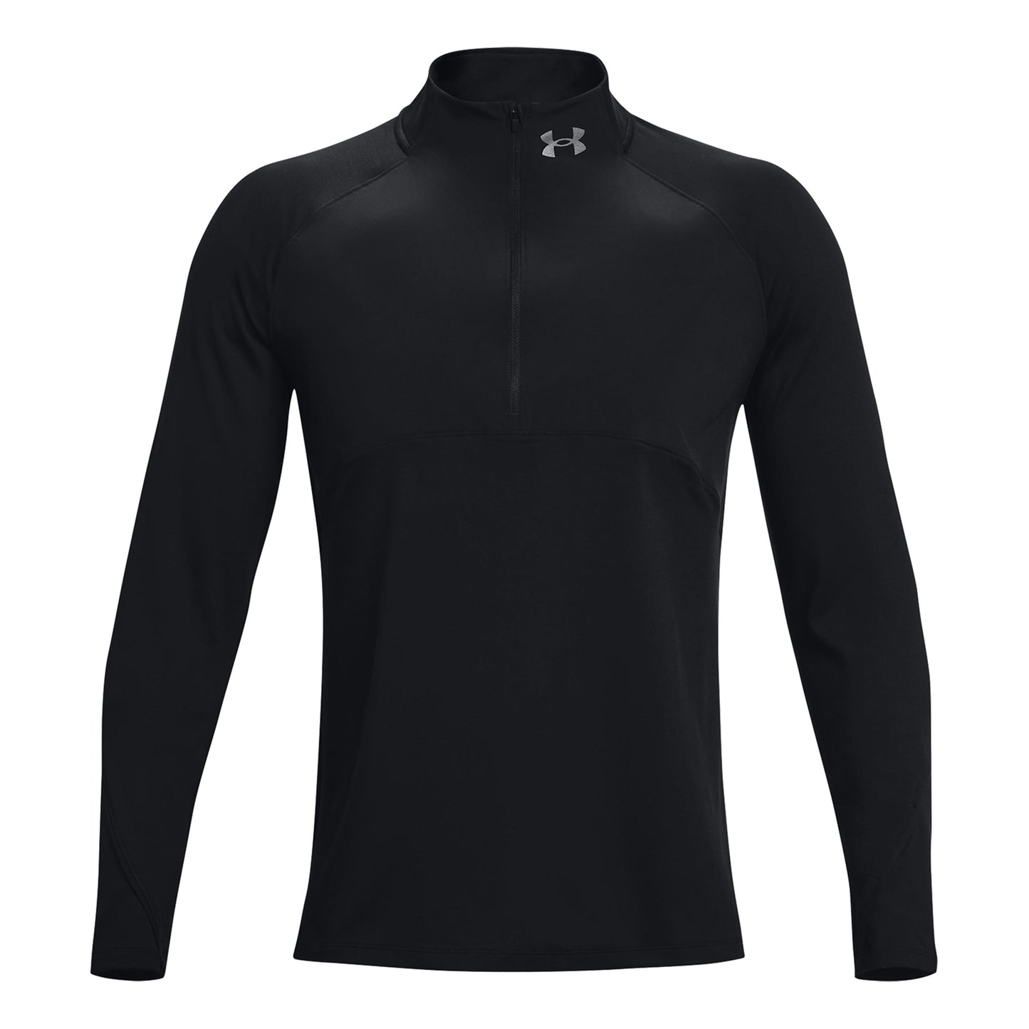 Under Armour Qualifier 2.0 1/2 Zip Haut Manches Longues Hommes-Noir