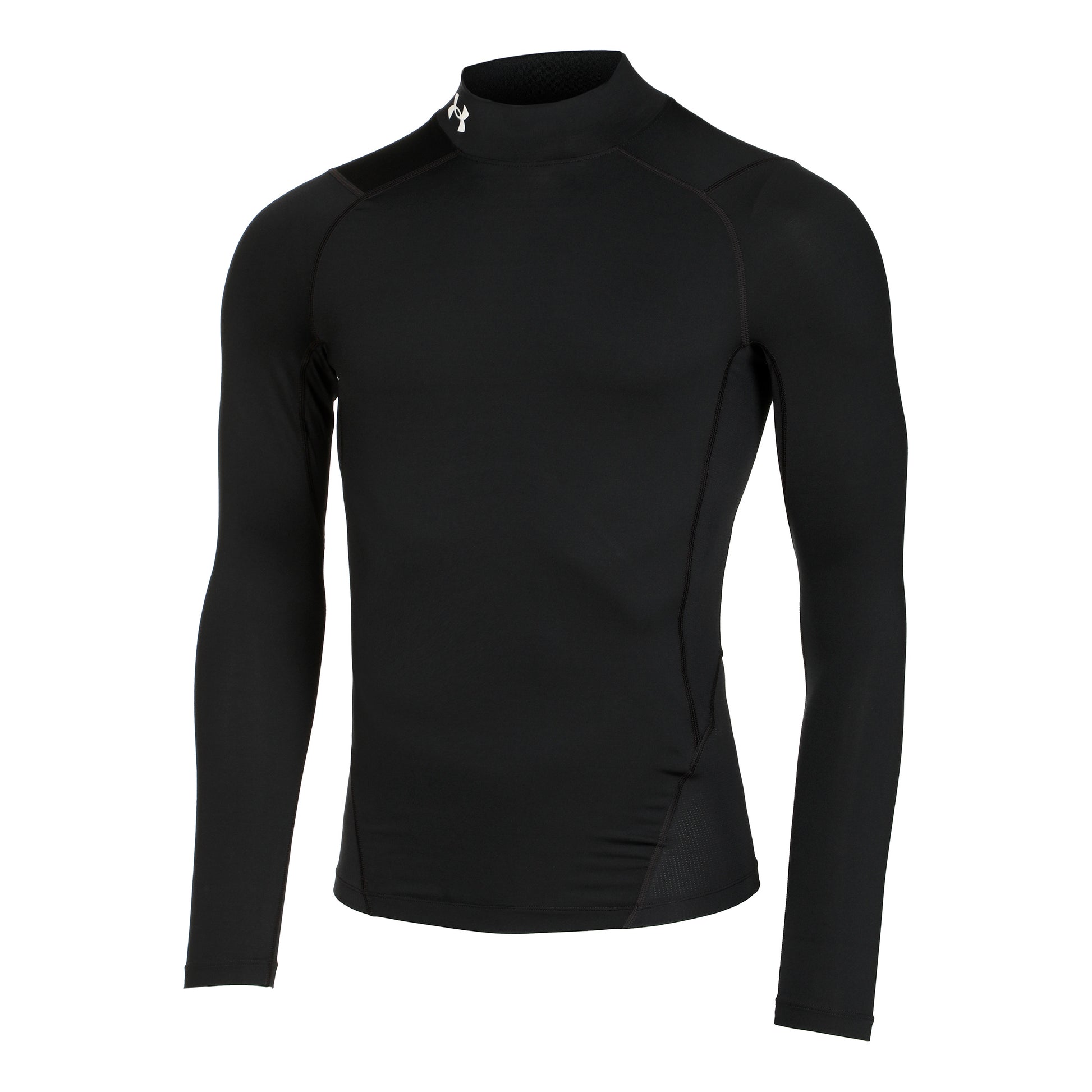 Under Armour Heatgear Comp Mock Longsleeve Heren-Zwart