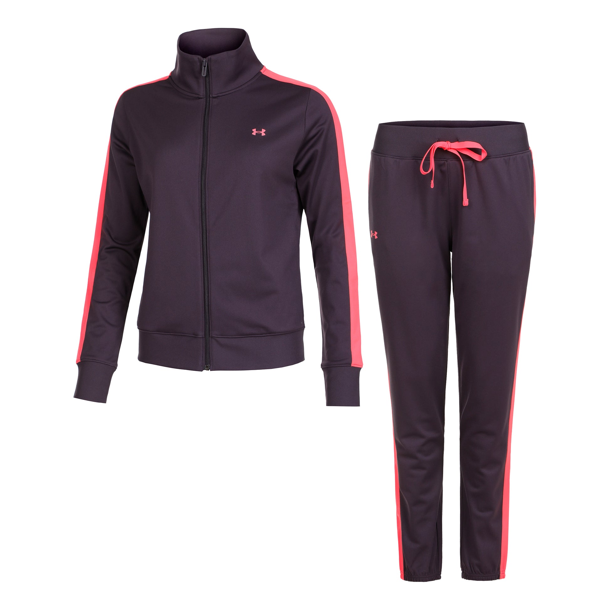 Under Armour Tricot Trainingspak Dames - paars, rood