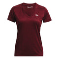 Tech Twist T-shirt Dames - donkerrood,