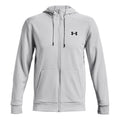 Fleece Full Zip Gilet en coton Hommes - gris clair,