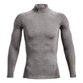 Coldgear Comp Mock Haut Manches Longues Hommes-Gris