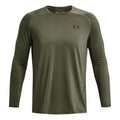 Heatgear Fitted Longsleeve Heren - olijf,