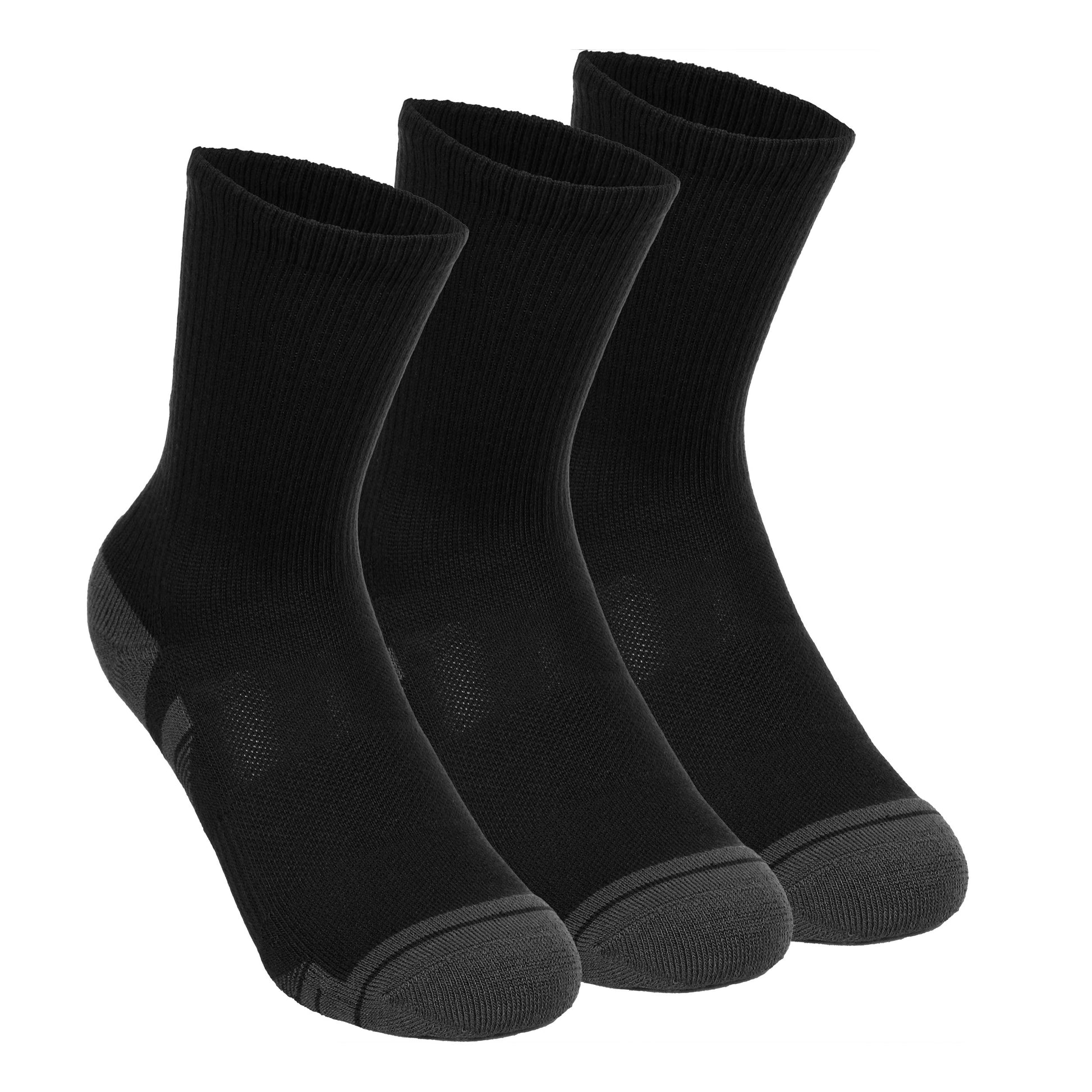 Under Armour Performance Tech Crew Chaussettes De Sport Pack De 3-Noir