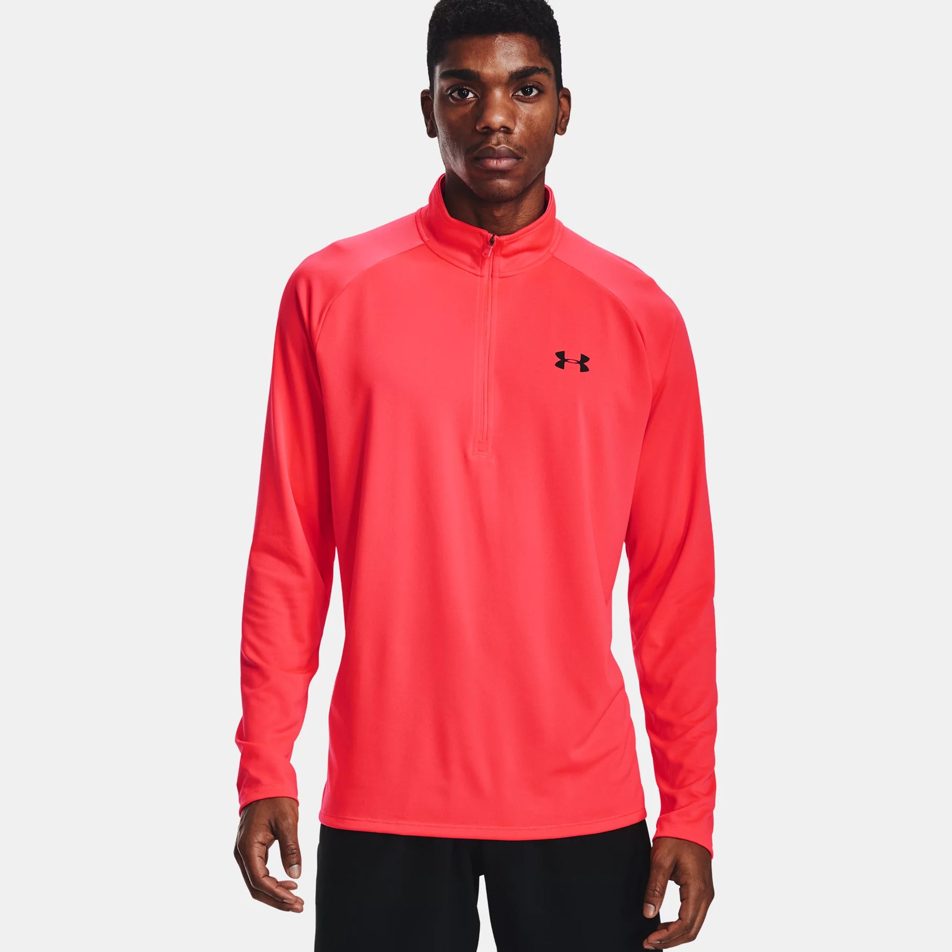 Under Armour Tech 2.0 Half-Zip Longsleeve Heren - koraal,