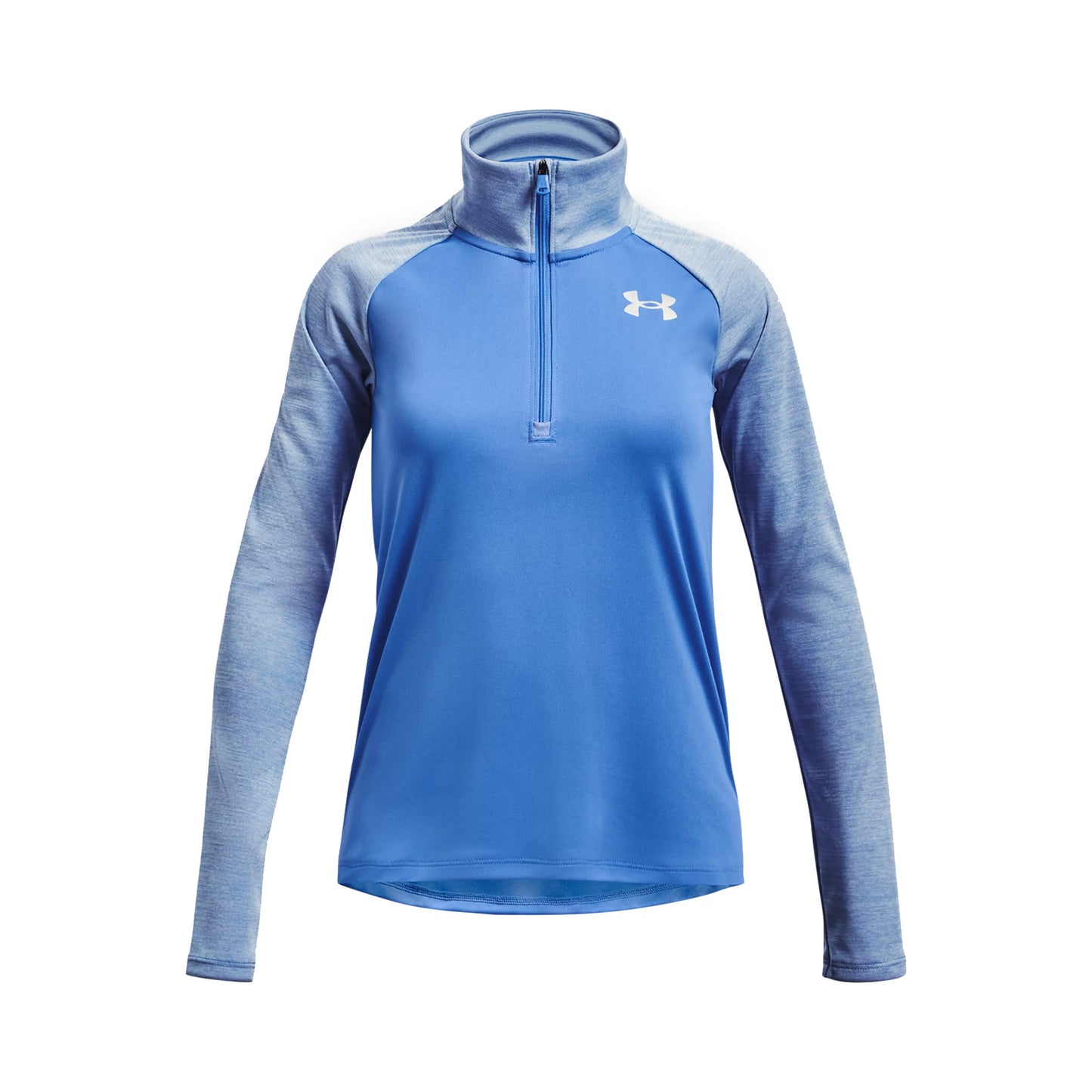 Under Armour Tech Graphic Half-Zip Longsleeve Meisjes - blauw,