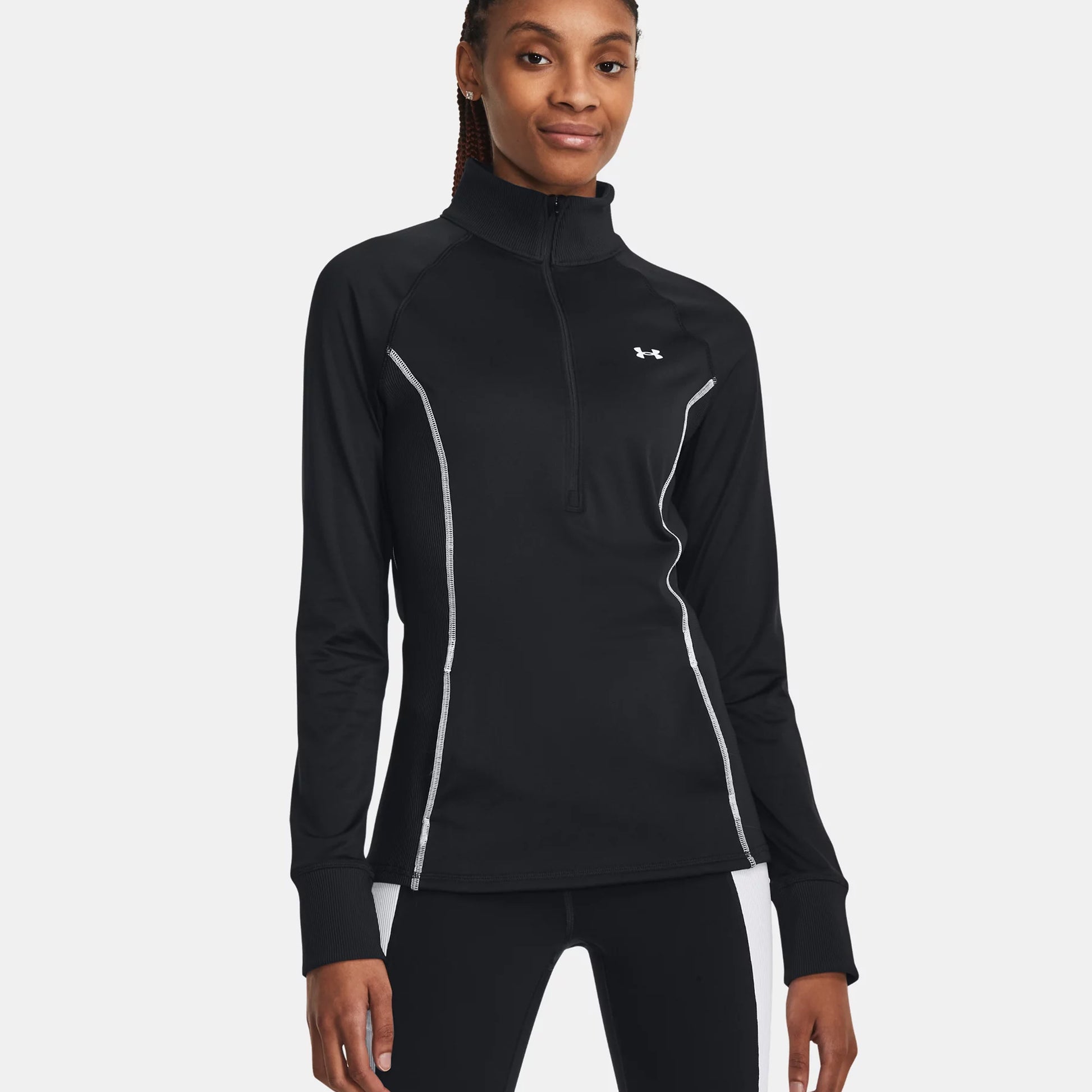 Under Armour CW Half-Zip Longsleeve Dames - zwart,