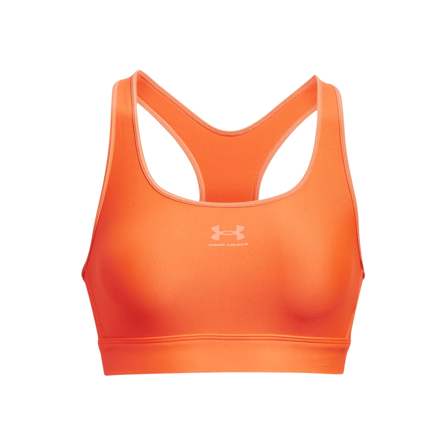 Under Armour Heatgear Mid Padless Sport-bh Dames - oranje,