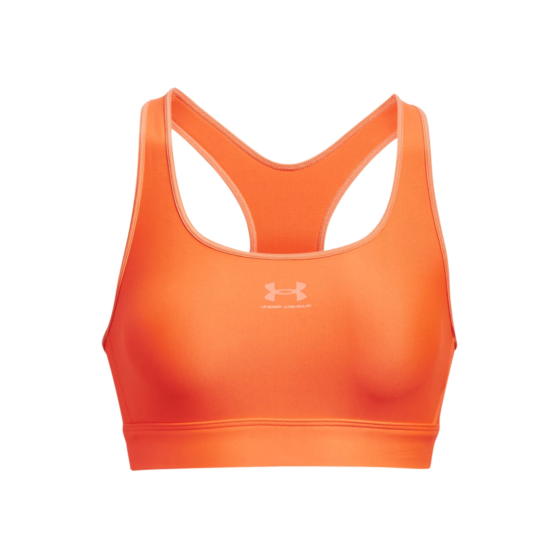 Under Armour Heatgear Mid Padless Sport-bh Dames - oranje,
