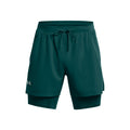 Launch 2in1 5in Short de running Hommes - bleu petrol,