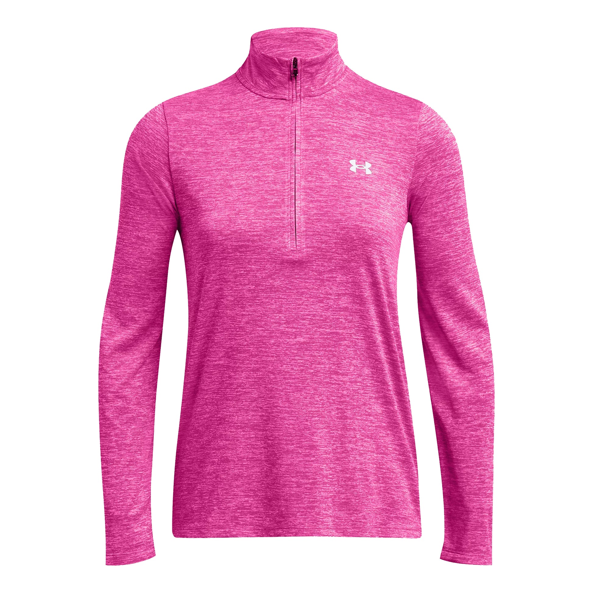 Under Armour Tech 1/2 Zip-Twist Longsleeve Dames - pink,