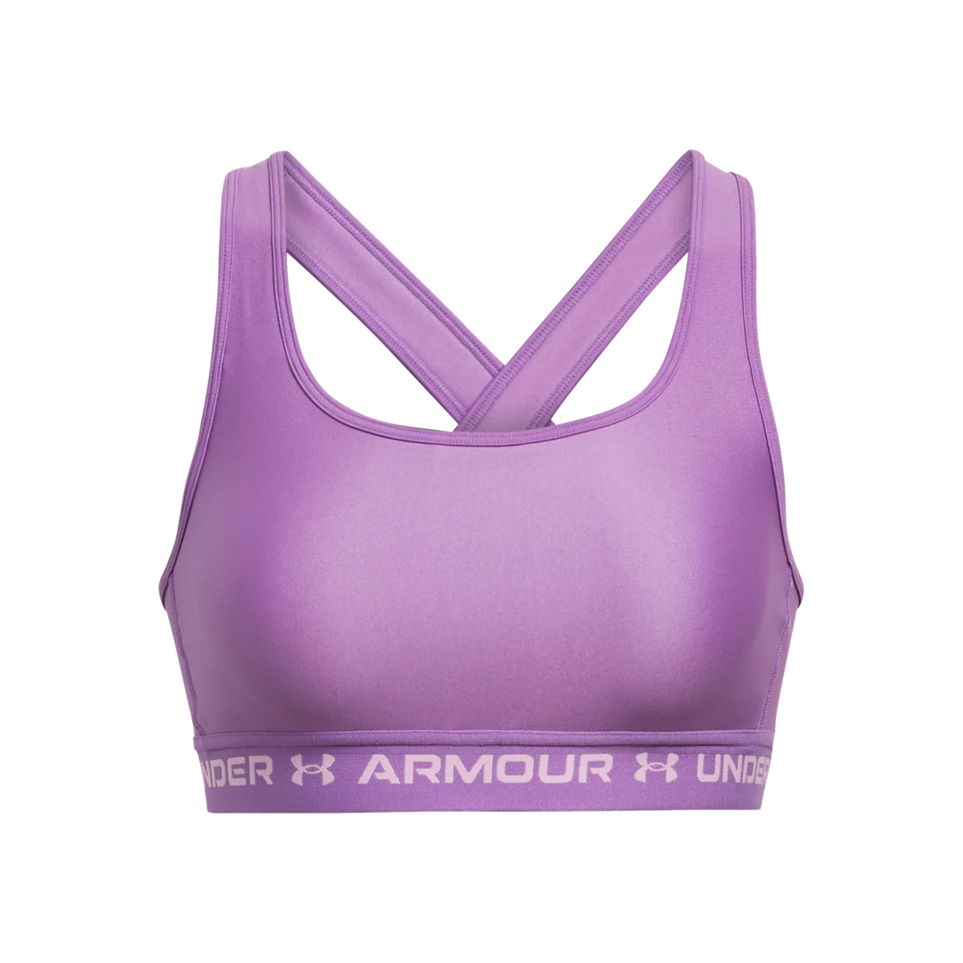Under Armour Crossback Mid Sport-bh Dames - paars,