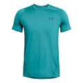 Heatgear Fitted T-shirt Heren - blauw, groen