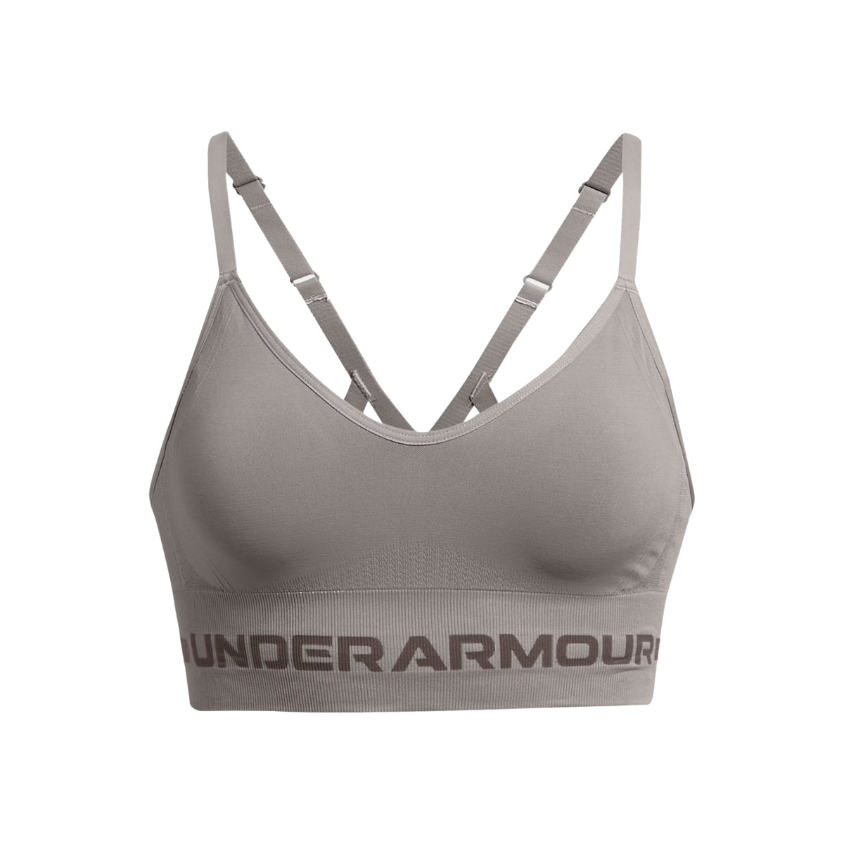 Under Armour Seamless Low Long Sport-bh Dames-Grijs