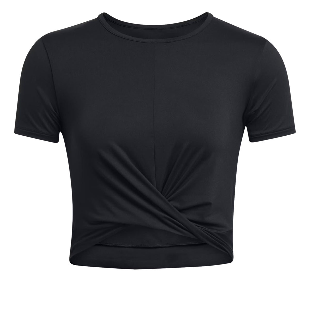 Under Armour Motion Crossover Crop T-shirt Dames-Zwart