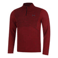 Seamless Stride 1/4 Zip Longsleeve Heren - rood,