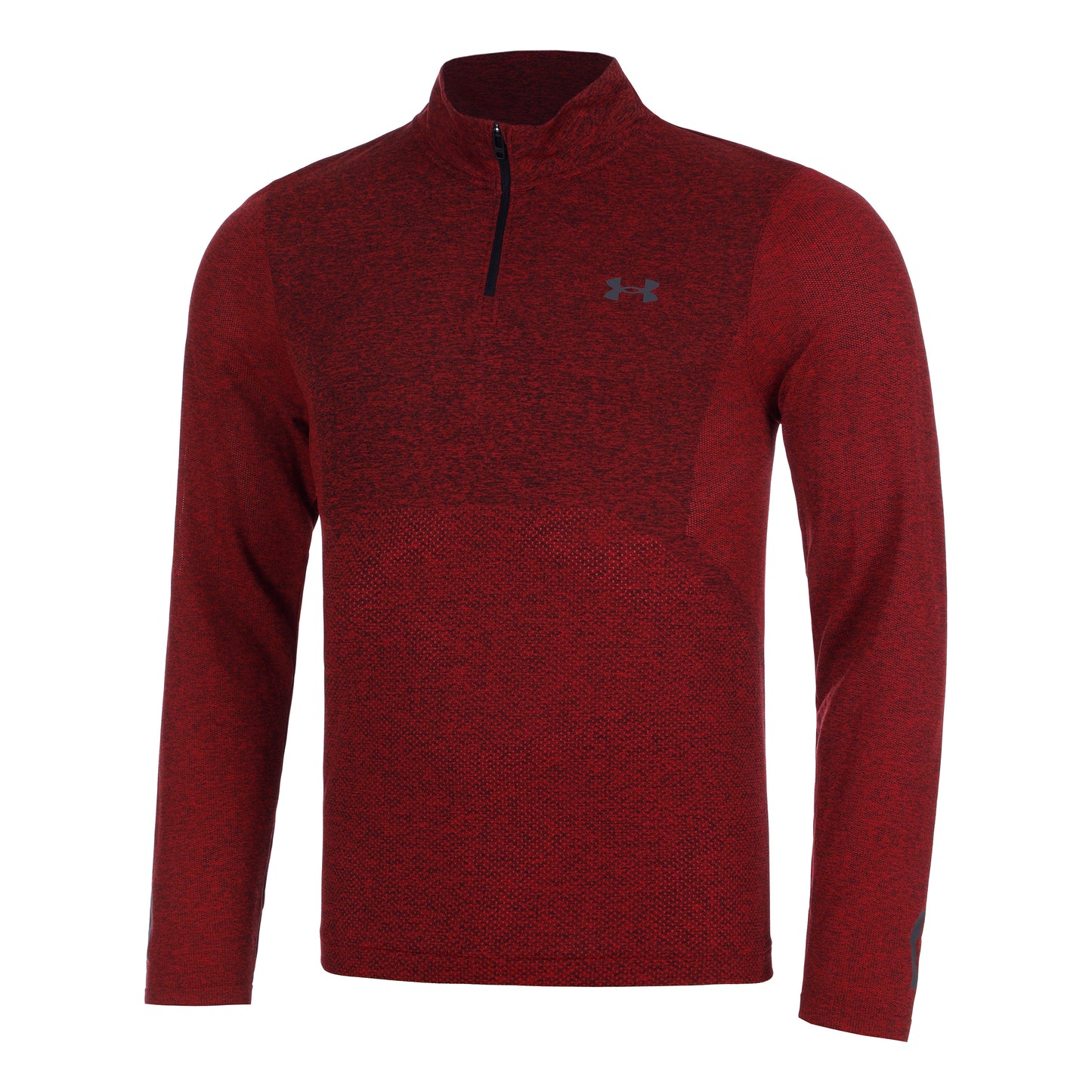 Under Armour Seamless Stride 1/4 Zip Haut manches longues Hommes - rouge,
