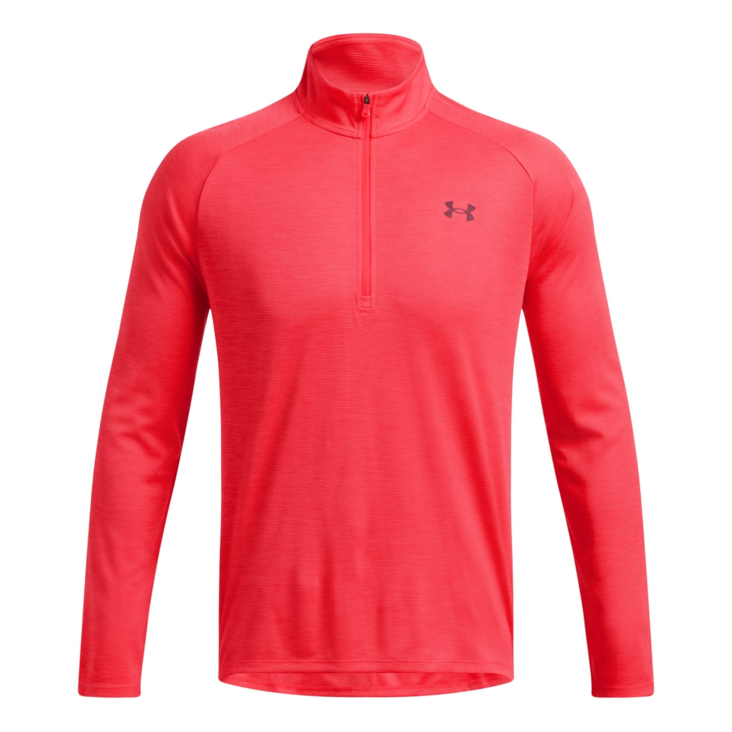 Under Armour Tech Textured Half-Zip Longsleeve Heren - rood,