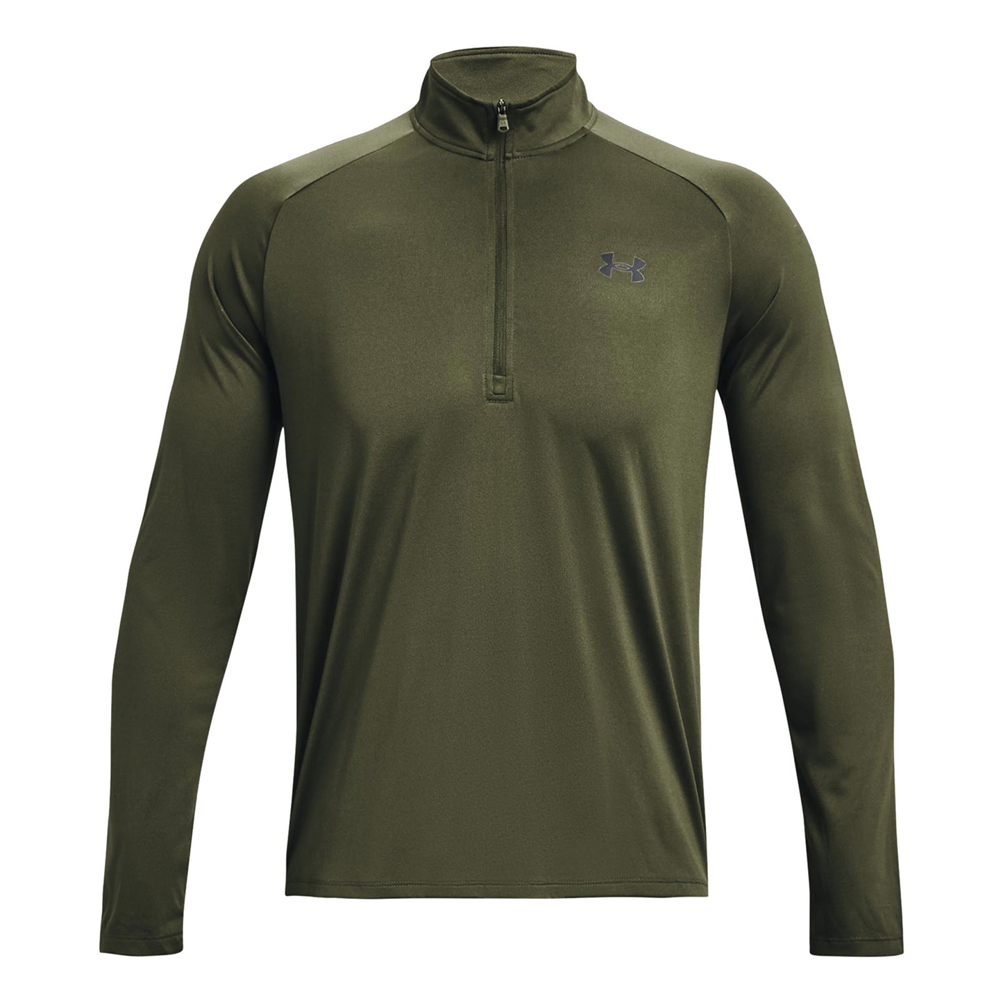 Under Armour Tech 2.0 Half-Zip Longsleeve Heren - olijf, zwart