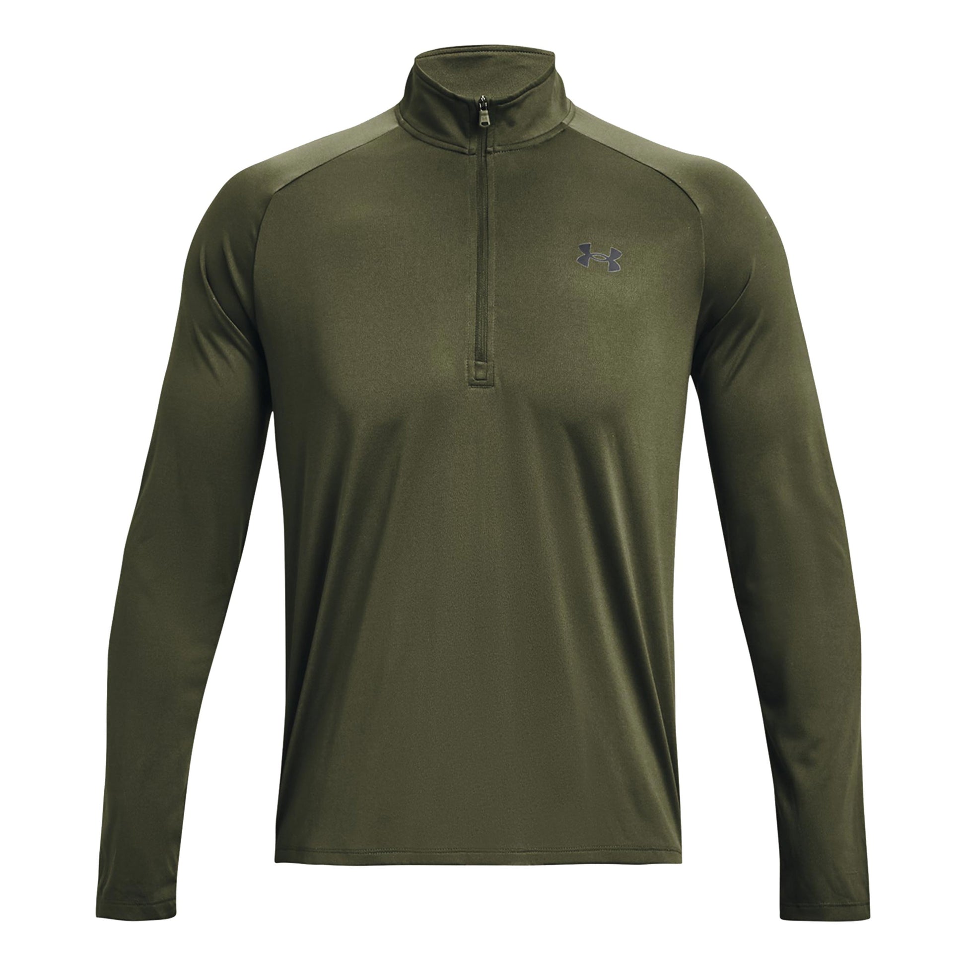 Under Armour Tech 2.0 Half-Zip Longsleeve Heren - olijf, zwart