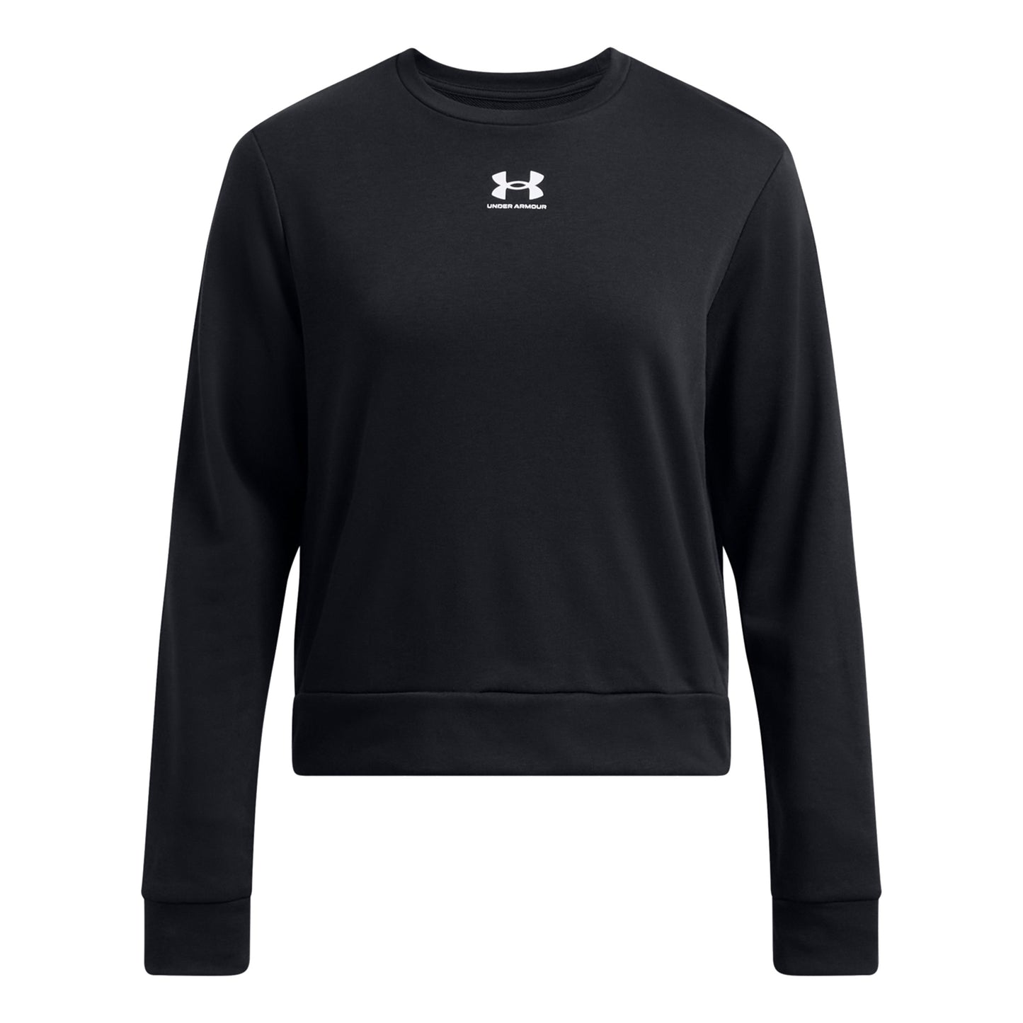 Under Armour Rival Terry Crew Longsleeve Dames - zwart,
