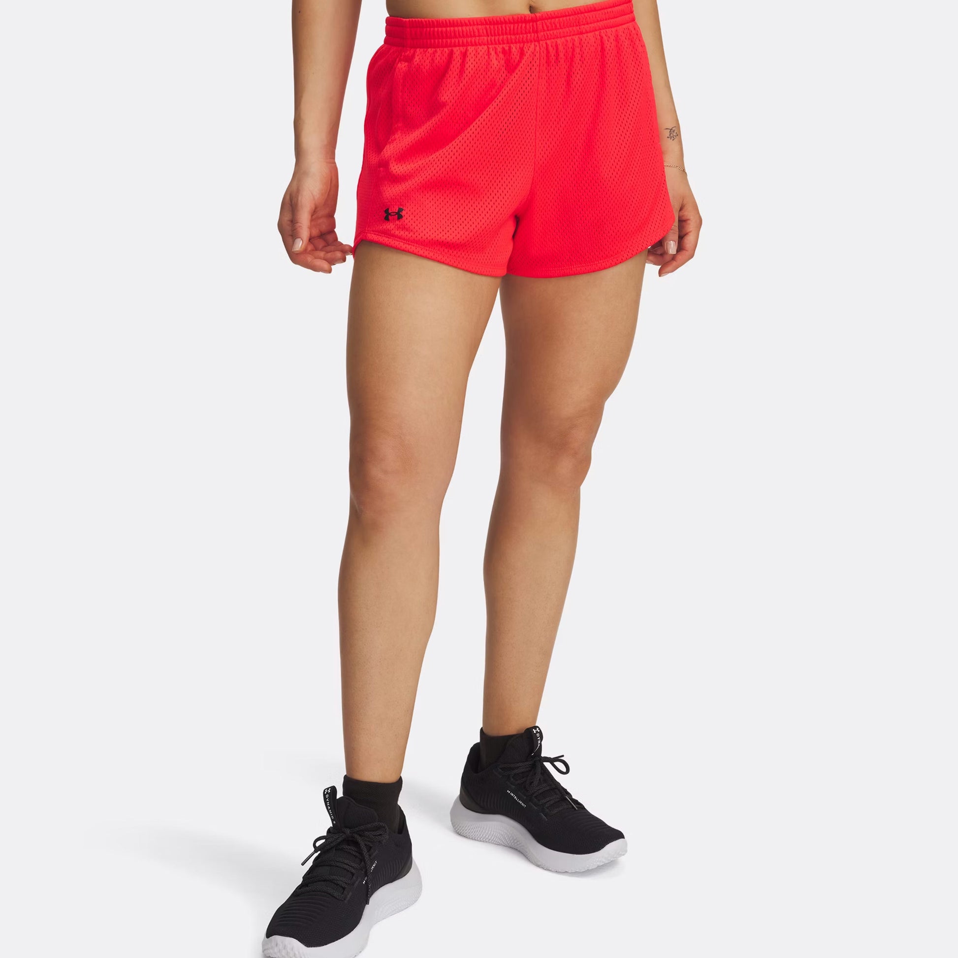 Under Armour Tech Play Up Mesh Shorts Femmes-Rouge