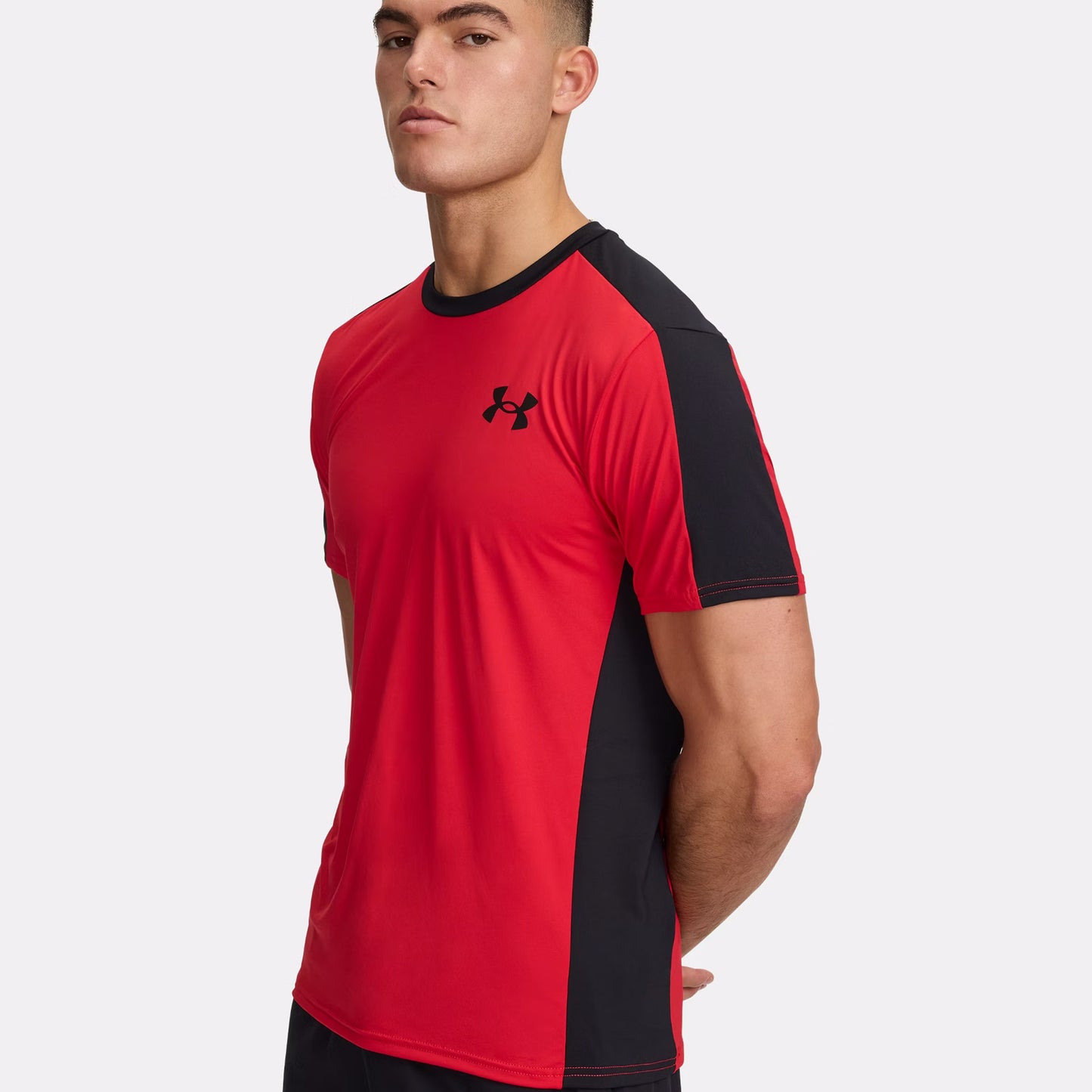 Under Armour Wordmark T-shirt Hommes-Rouge