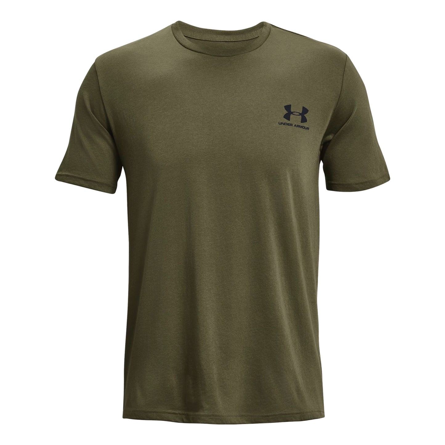 Under Armour Sportstyle Left Chef T-shirt Heren - olijf, zwart