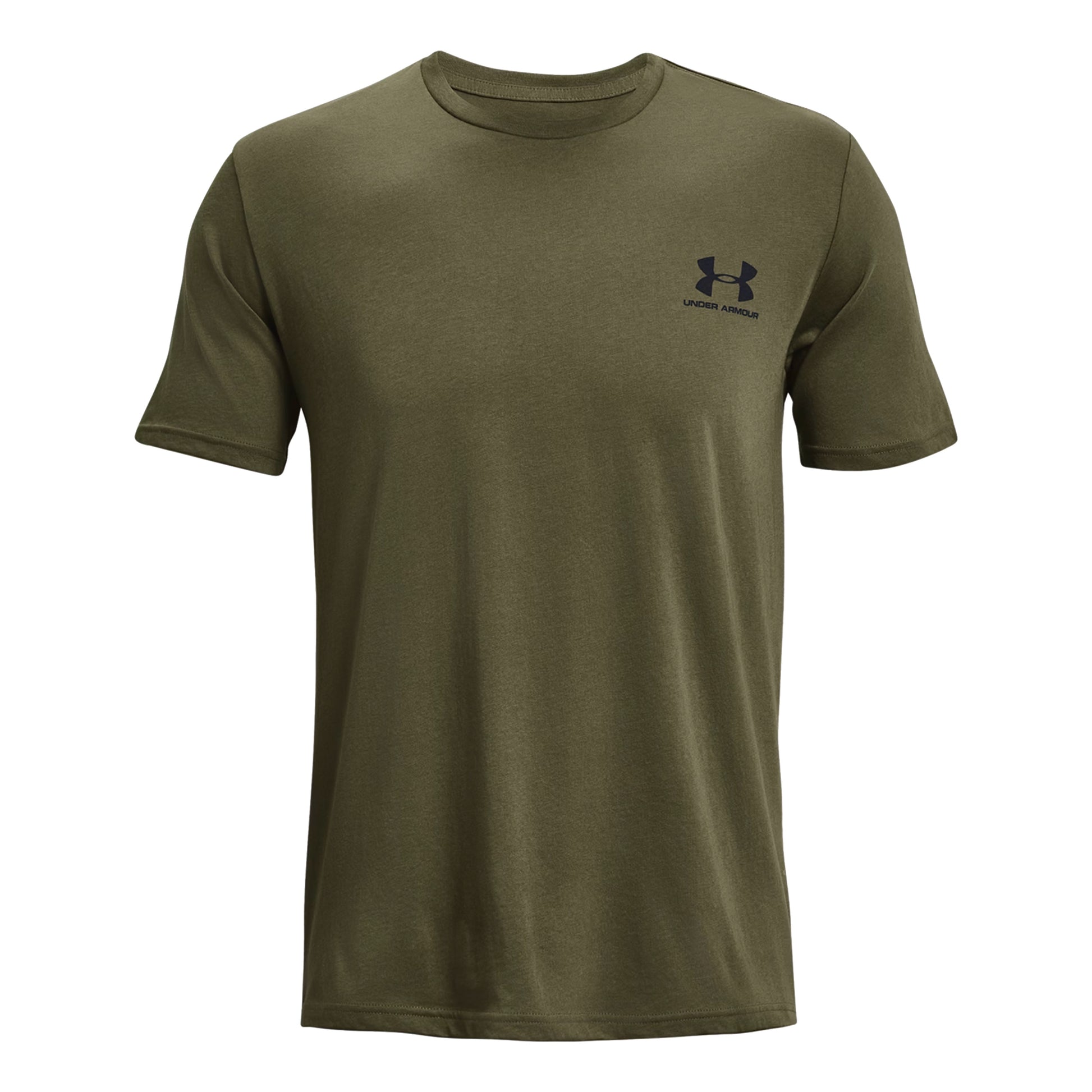 Under Armour Sportstyle Left Chef T-shirt Heren - olijf, zwart