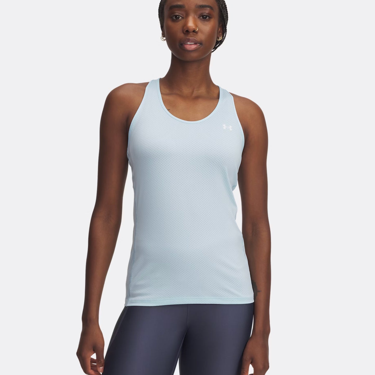 Under Armour Tech Racer Tanktop Dames-Blaugrau
