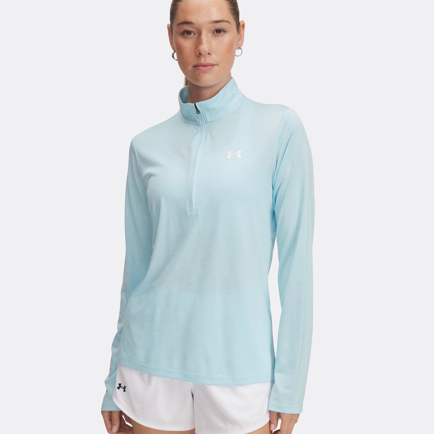 Under Armour Tech Half-Zip Longsleeve Dames-Mint
