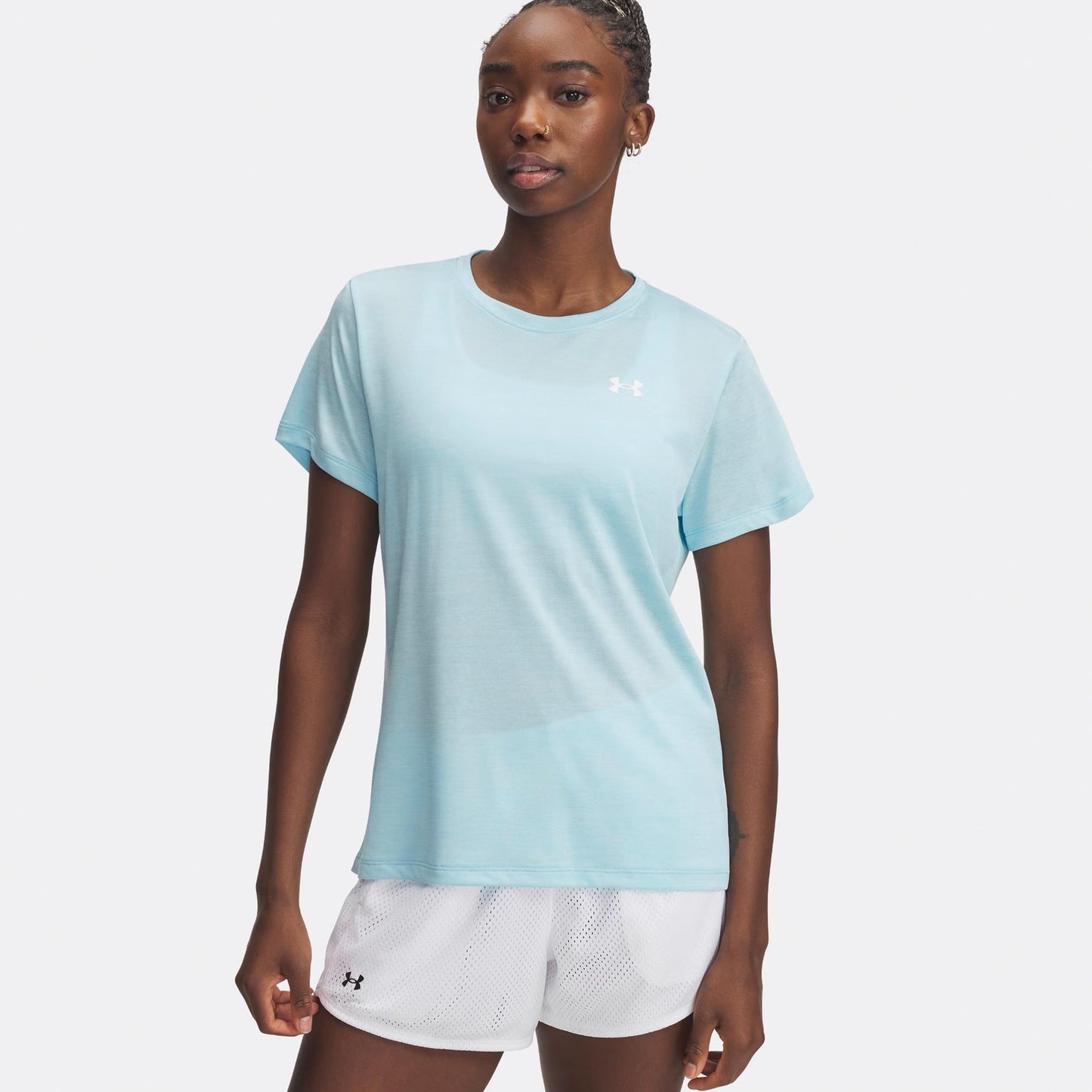 Under Armour Tech Twist T-shirt Dames - mint, wit