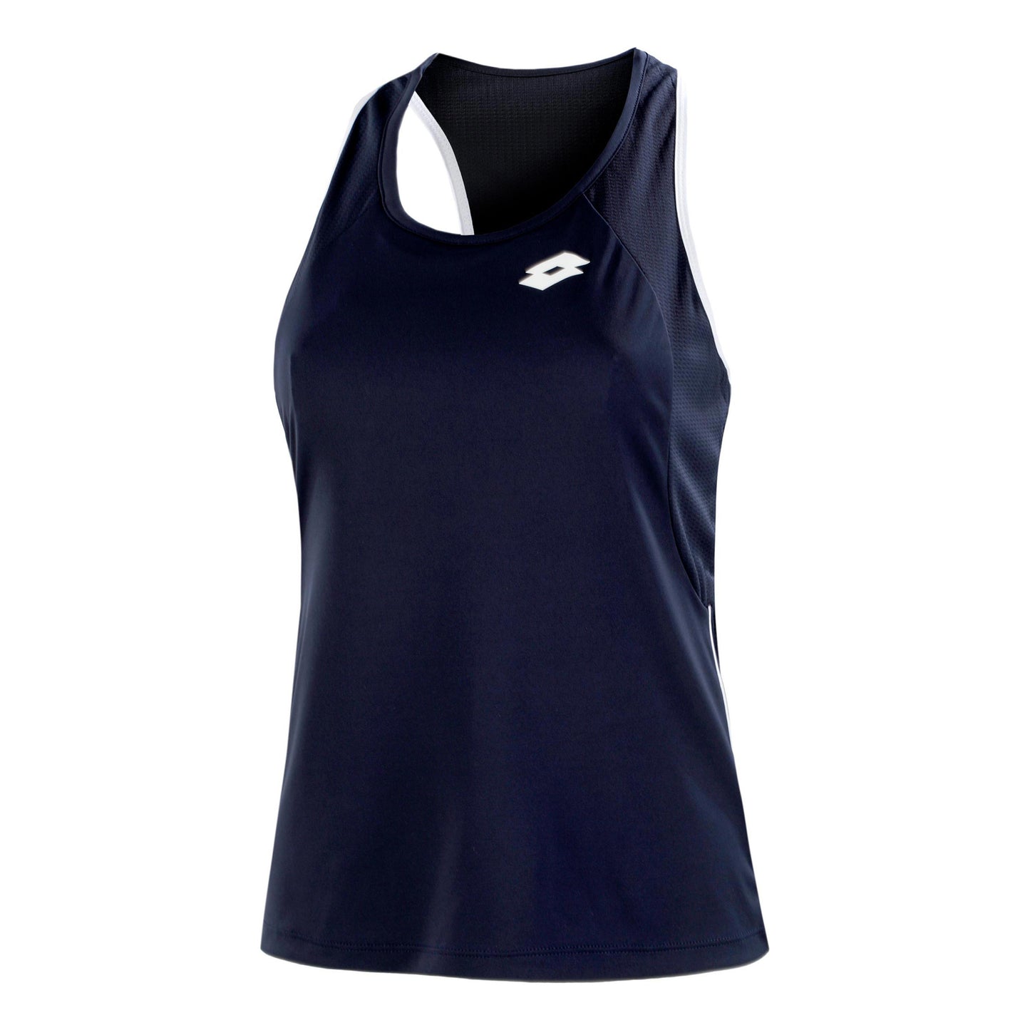 Lotto Squadra II PL Tanktop Dames - donkerblauw, wit