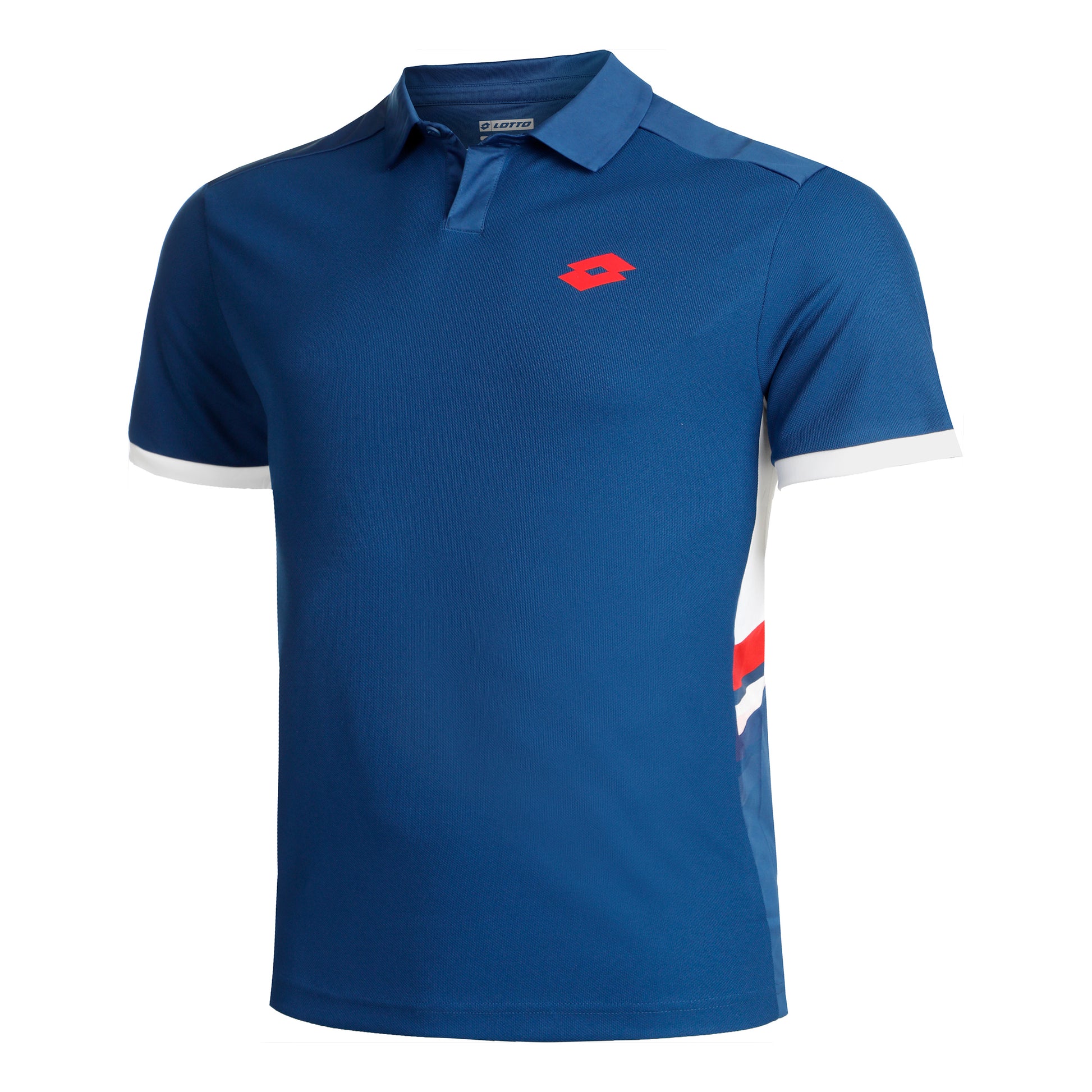 Lotto Squadra III Polo Heren-Blauw,Wit
