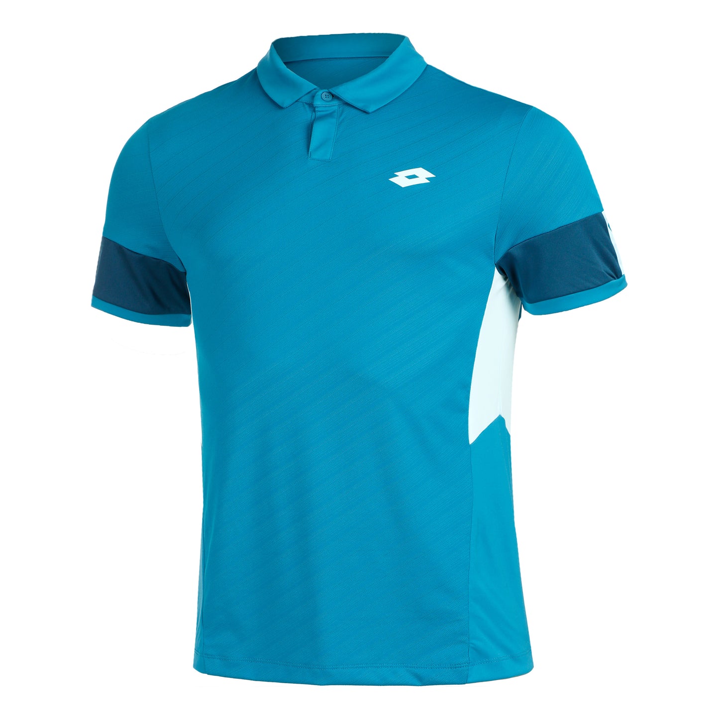 Lotto Tech I D1 Polo Heren - petrolblauw, mint