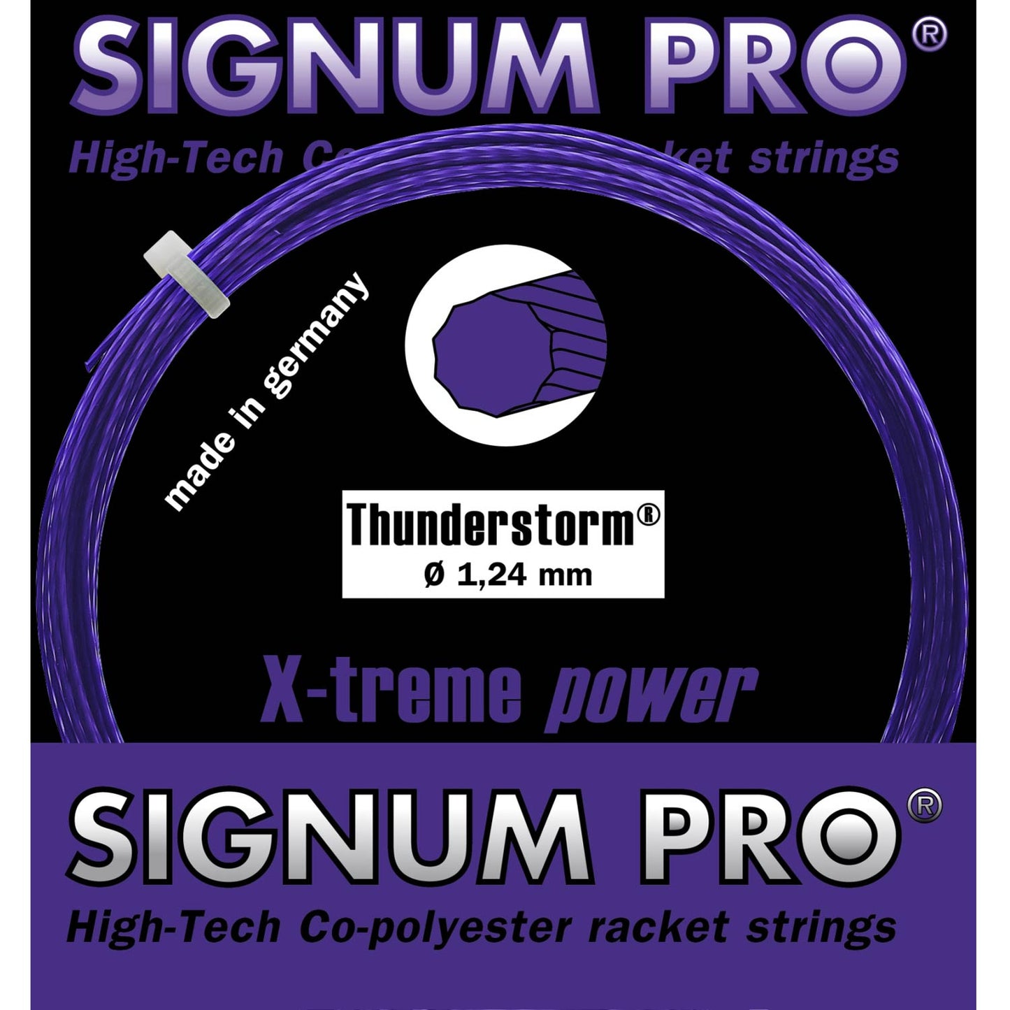 Signum Pro Thunderstorm Violett Cordage En Garniture 12,2m-Violet