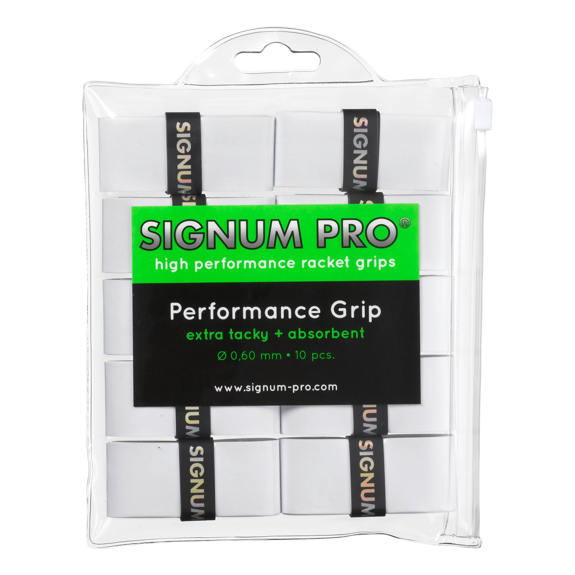 Signum Pro Performance Grip Pack De 10-Blanc