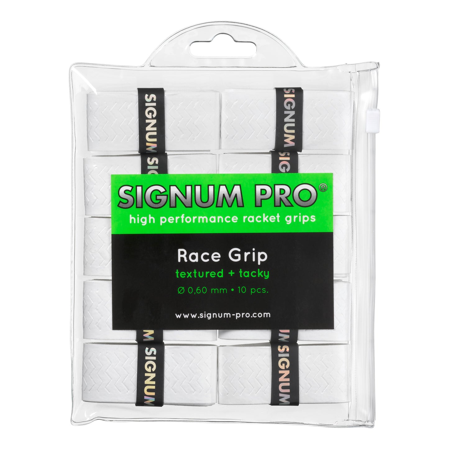 Signum Pro Race Grip Pack De 10-Blanc