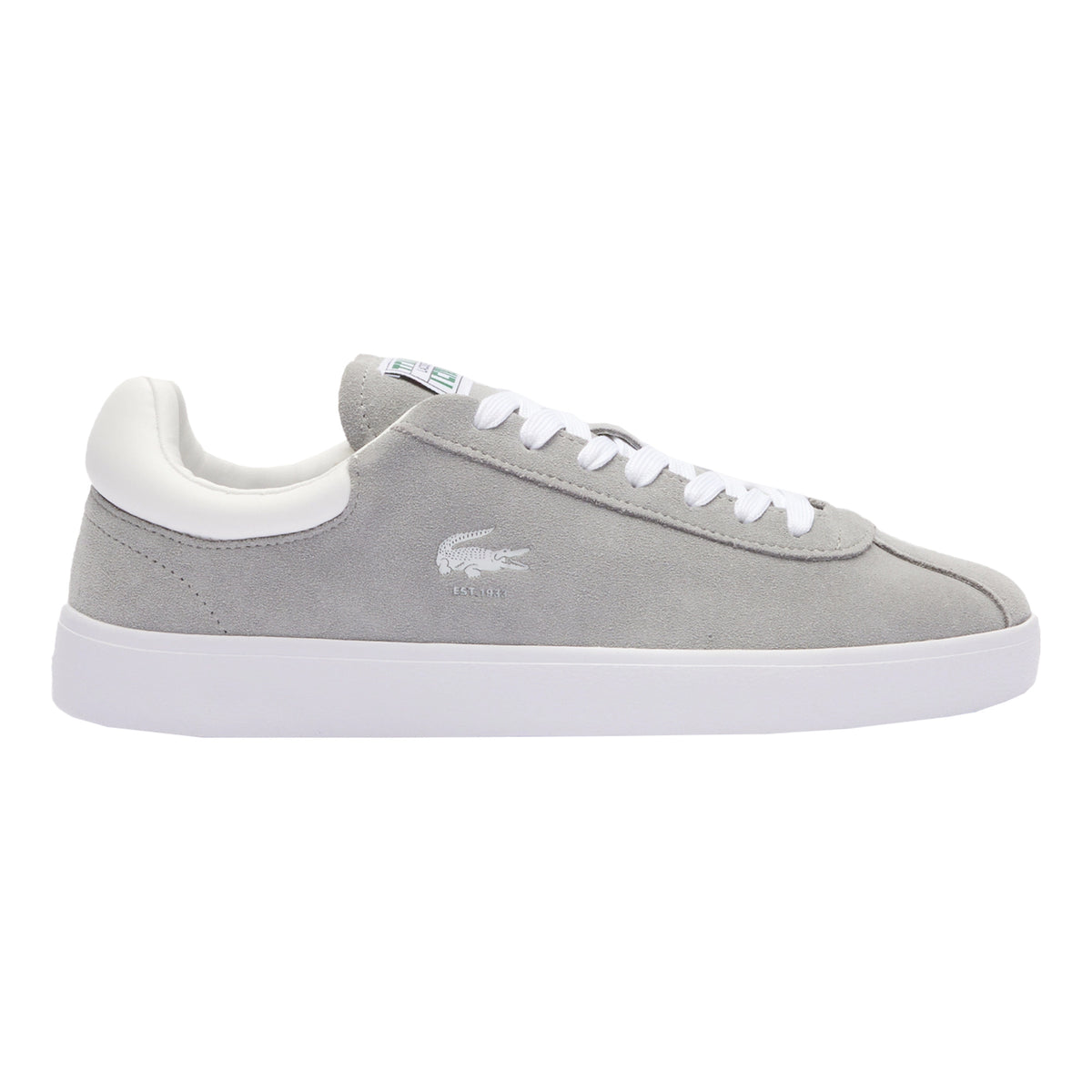 Lacoste Baseshot Vrijtijdsschoen Heren - grijs, wit